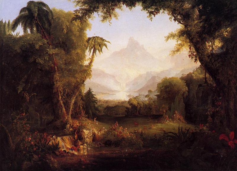 Thomas Cole Garden of Eden oil painting image